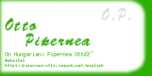 otto pipernea business card